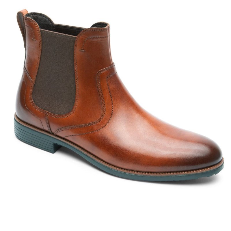 Rockport Total Motion DresSports Men Chelsea Boots Brown Singapore | NF9-52355