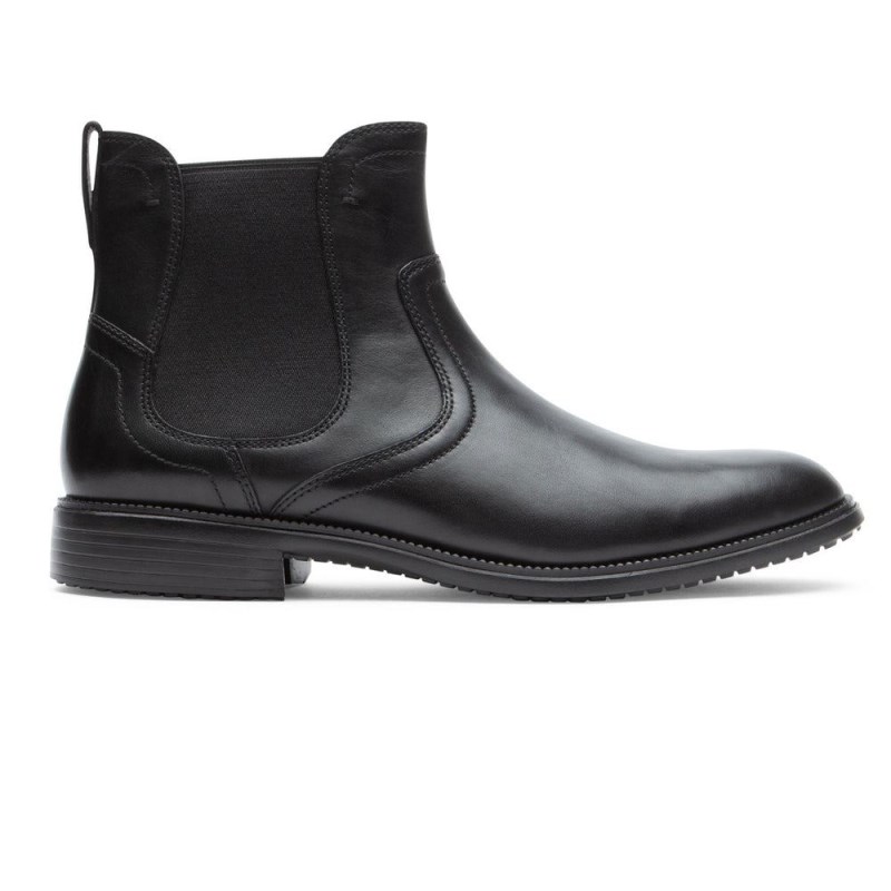 Rockport Total Motion DresSports Men Chelsea Boots Black Singapore | ET1-55795