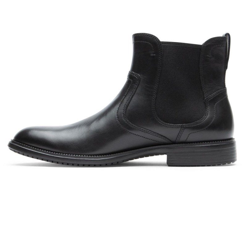 Rockport Total Motion DresSports Men Chelsea Boots Black Singapore | ET1-55795