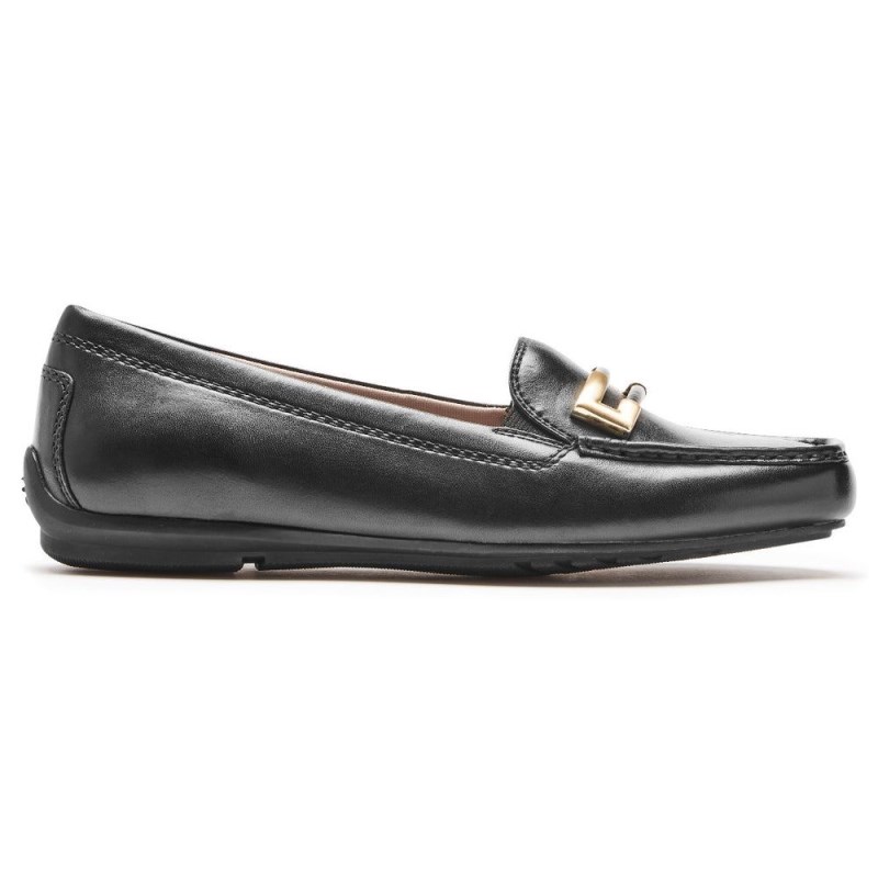 Rockport Total Motion Driver Ornament Women Loafers Black Singapore | QB3-20812