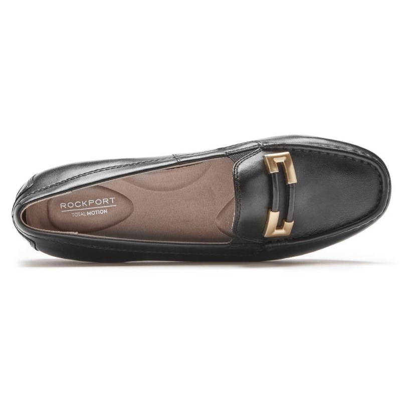 Rockport Total Motion Driver Ornament Women Loafers Black Singapore | QB3-20812