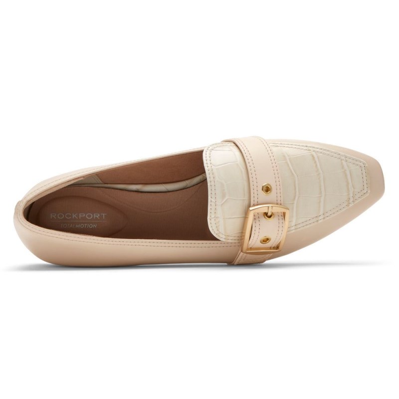 Rockport Total Motion Laylani Buckle Women Loafers Cream Singapore | TD0-76927