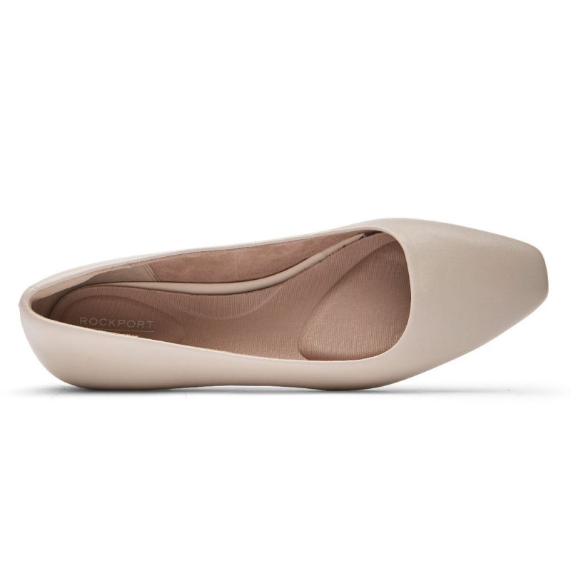 Rockport Total Motion Laylani Plain Women Ballet Flats Cream Singapore | UN4-80728