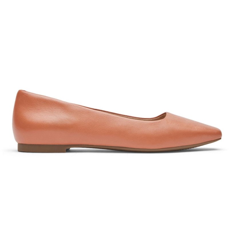 Rockport Total Motion Laylani Plain Women Ballet Flats Orange Singapore | WH6-93319