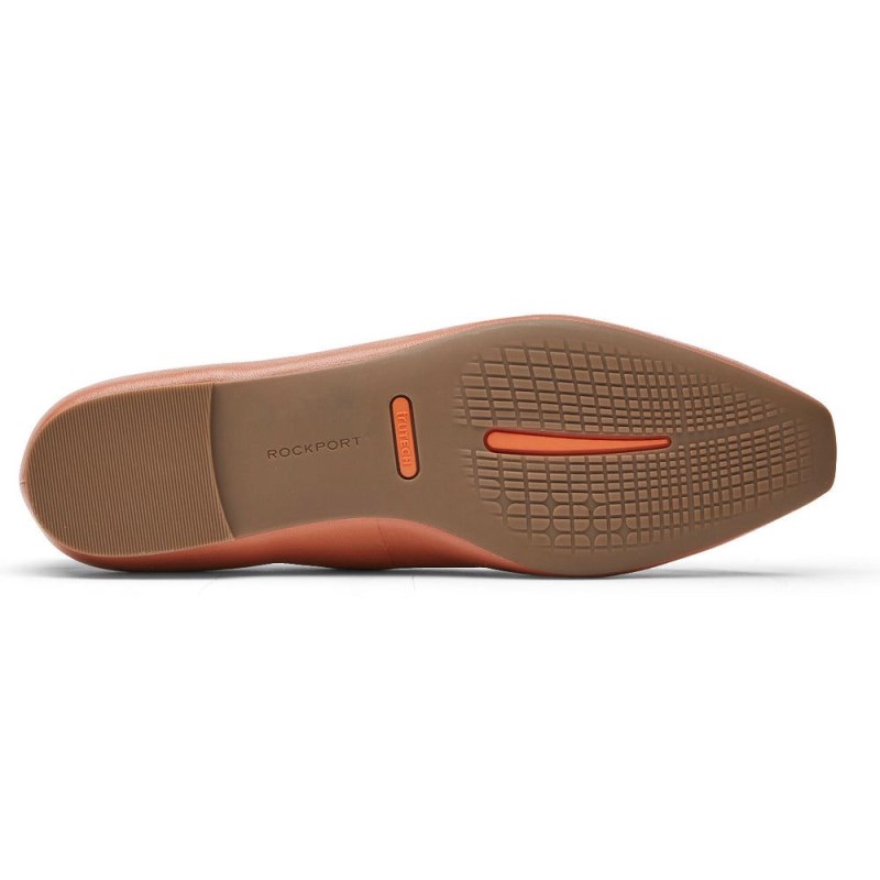 Rockport Total Motion Laylani Plain Women Ballet Flats Orange Singapore | WH6-93319