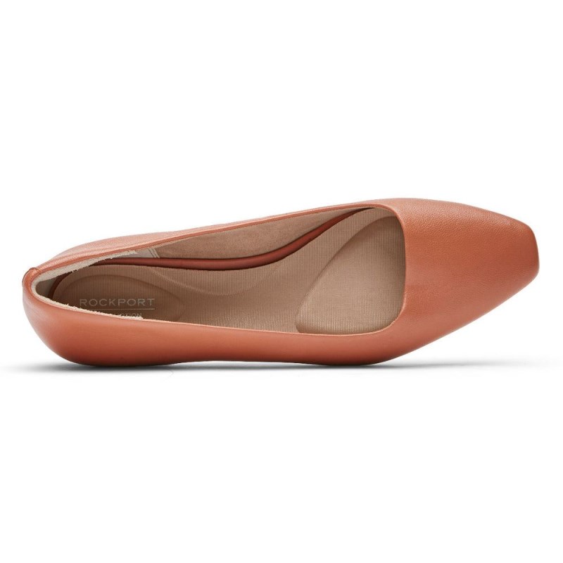 Rockport Total Motion Laylani Plain Women Ballet Flats Orange Singapore | WH6-93319