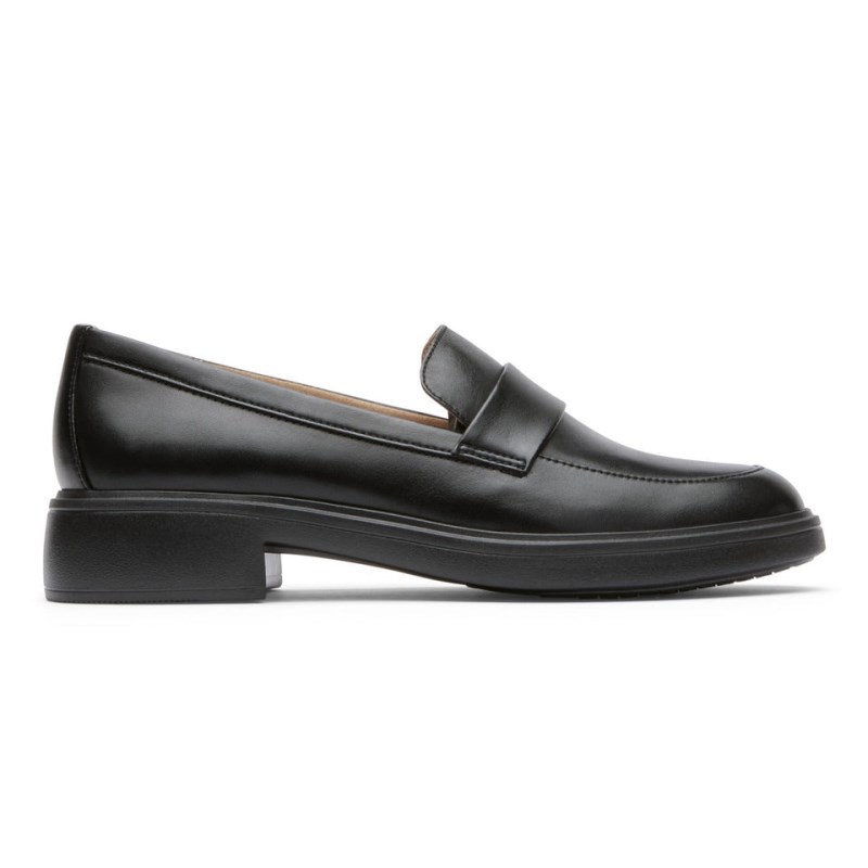 Rockport Total Motion Lennox Women Loafers Black Singapore | GQ3-86078