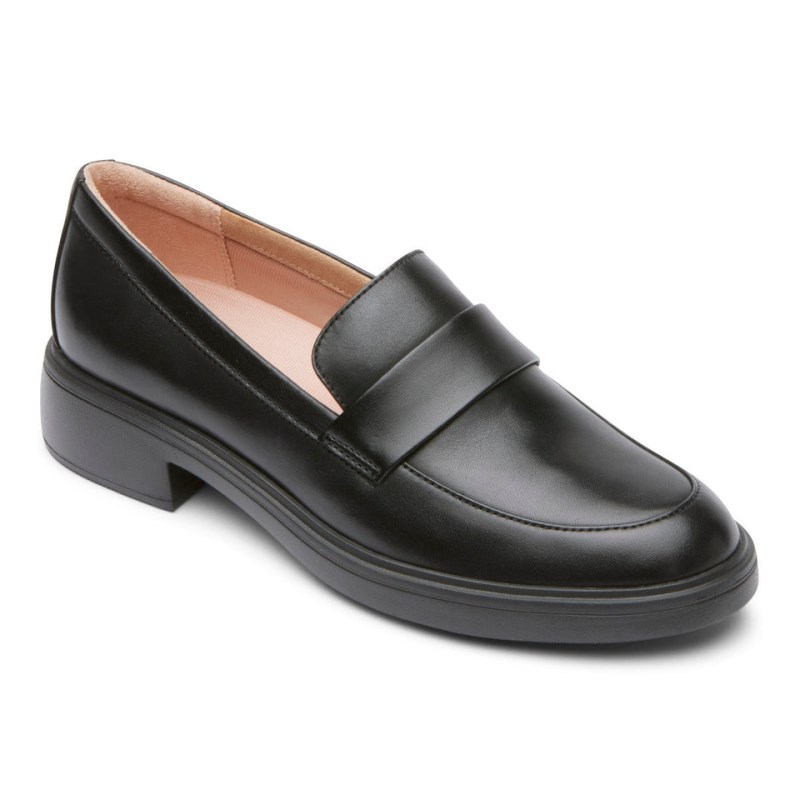 Rockport Total Motion Lennox Women Loafers Black Singapore | GQ3-86078