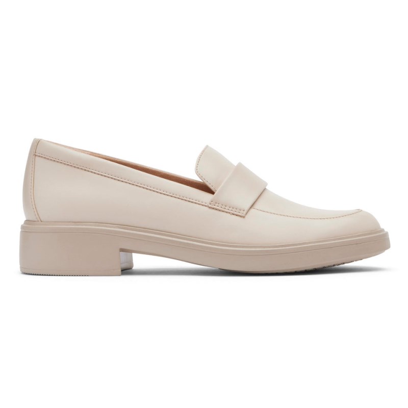 Rockport Total Motion Lennox Women Loafers Cream Singapore | KE5-25192