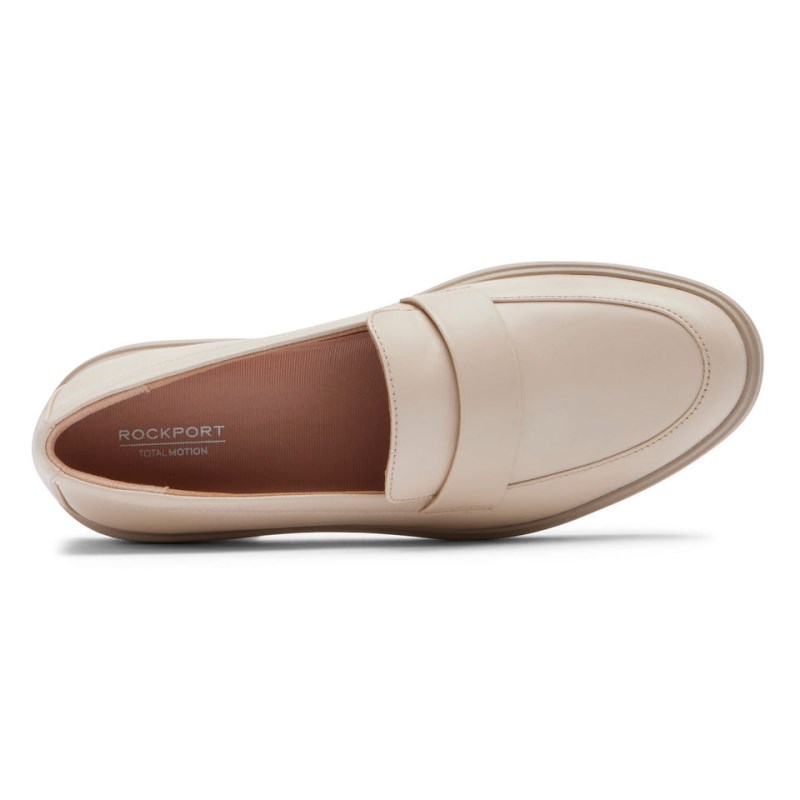 Rockport Total Motion Lennox Women Loafers Cream Singapore | KE5-25192