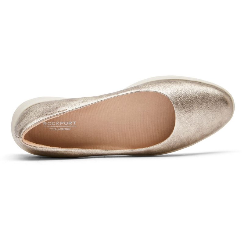 Rockport Total Motion Lillie Women Ballet Flats Gold Singapore | JR2-42234