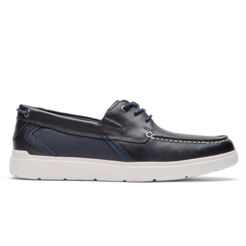 Rockport Total Motion Lite Men Boat Shoes Navy Singapore | QQ9-73917