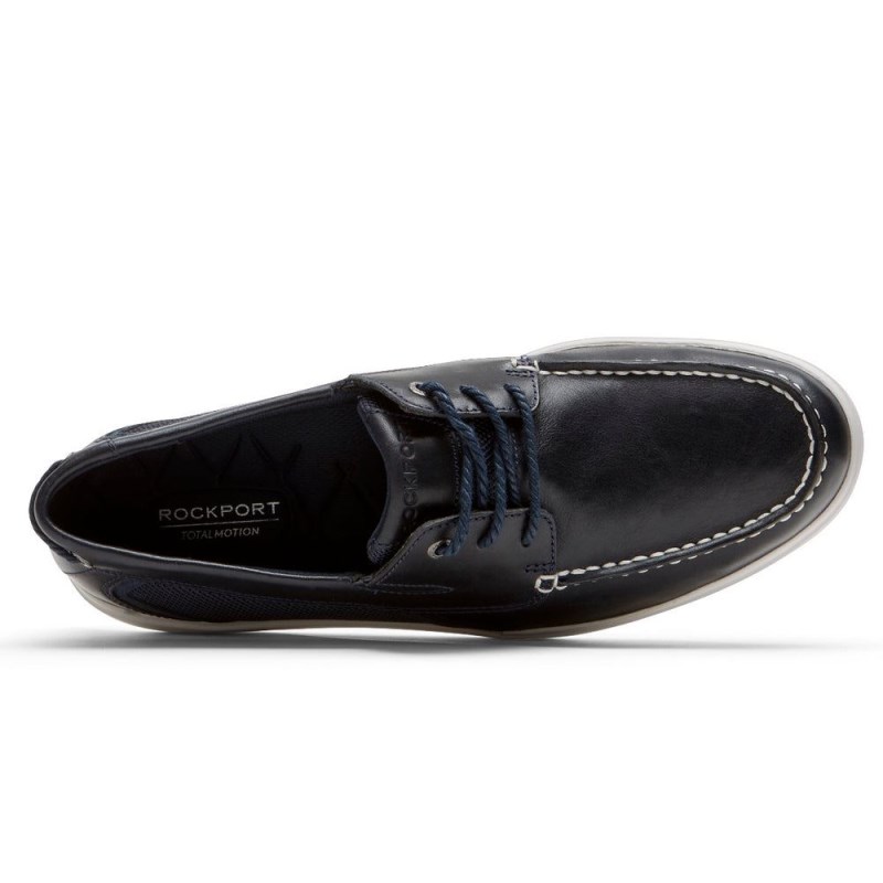 Rockport Total Motion Lite Men Boat Shoes Navy Singapore | QQ9-73917