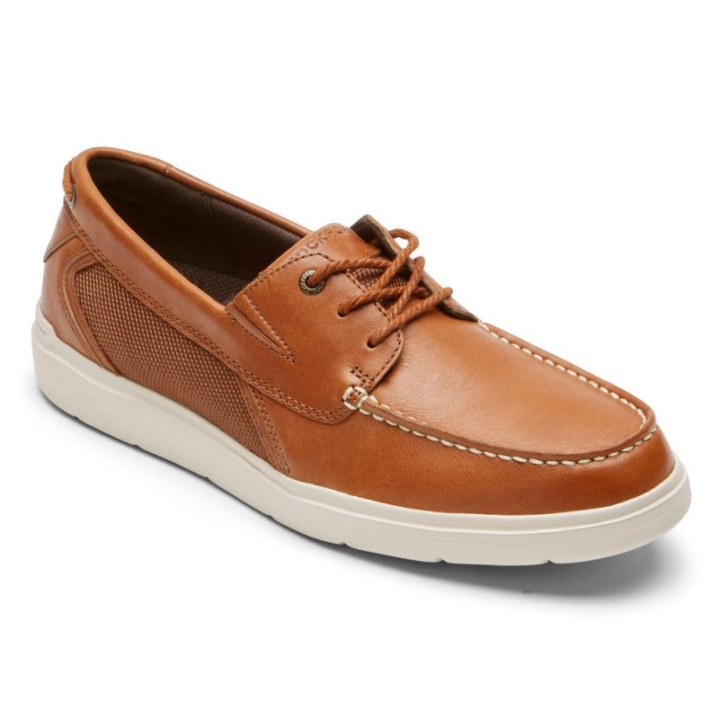 Rockport Total Motion Lite Men Boat Shoes Brown Singapore | LP4-48414