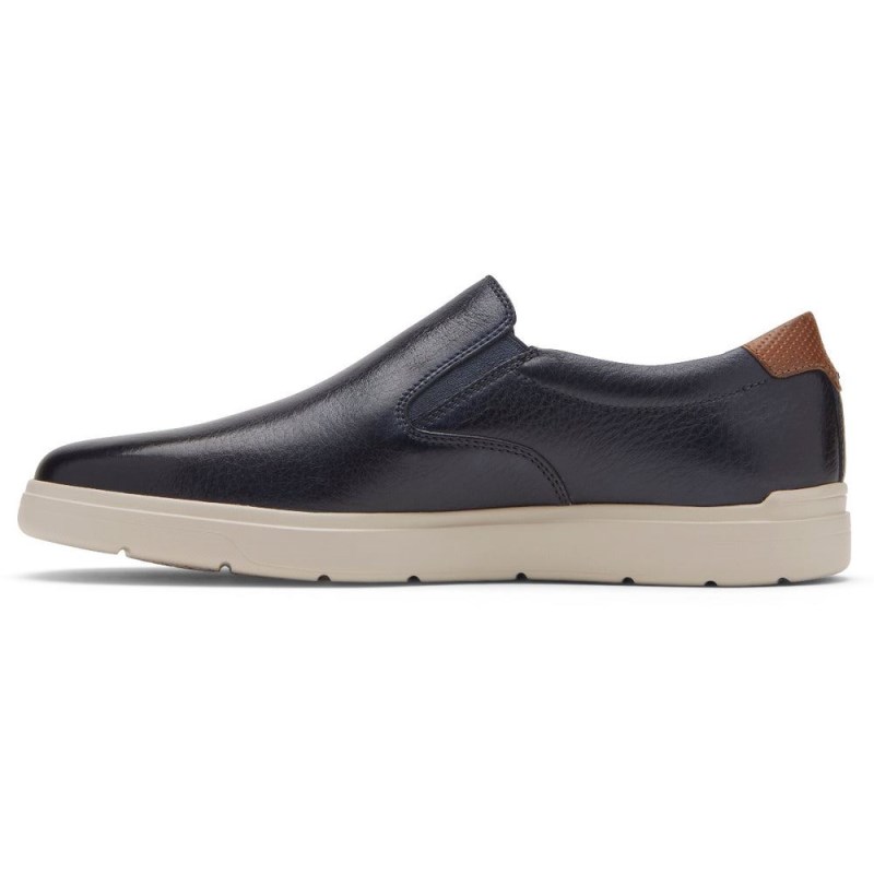 Rockport Total Motion Lite Slip-On Men Sneakers Navy Singapore | SM2-46794