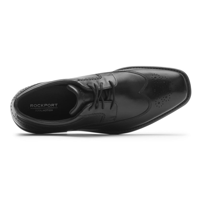 Rockport Total Motion NextGen Wing Tip Men Dress Shoes Black Singapore | MC2-96239