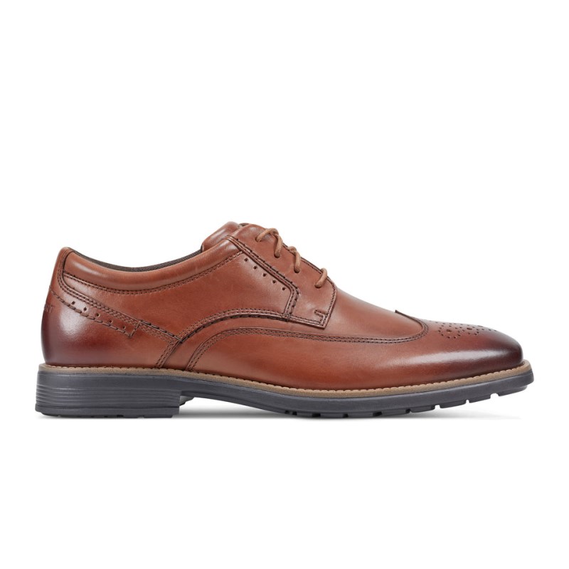 Rockport Total Motion NextGen Wing Tip Men Dress Shoes Brown Singapore | PA3-21842