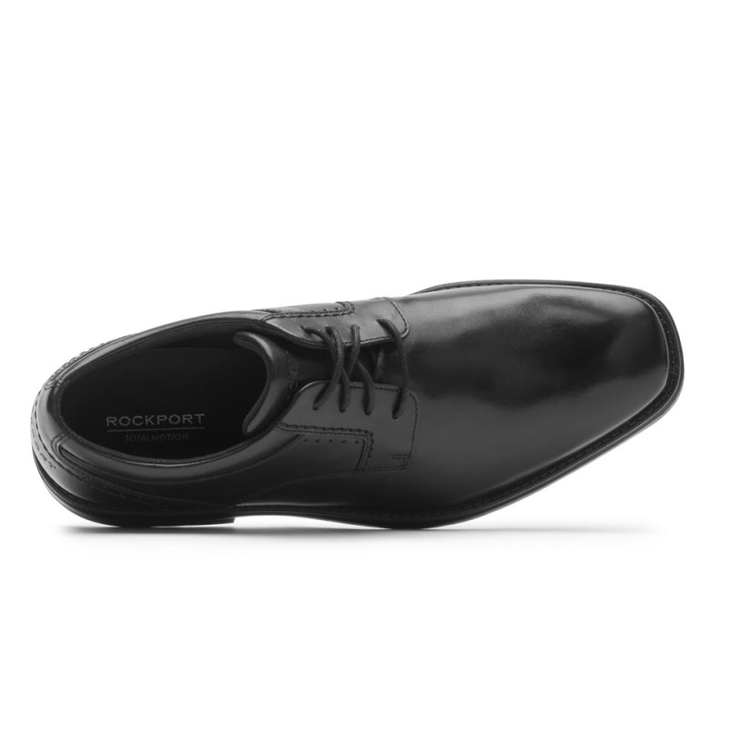 Rockport Total Motion Next Gen Plain Toe Men Dress Shoes Black Singapore | JI5-45264