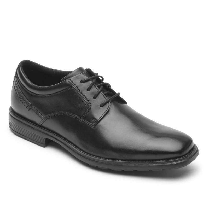 Rockport Total Motion Next Gen Plain Toe Men Dress Shoes Black Singapore | JI5-45264