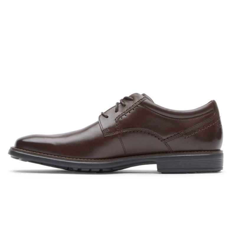 Rockport Total Motion Next Gen Plain Toe Men Dress Shoes Dark Brown Singapore | MC4-93049