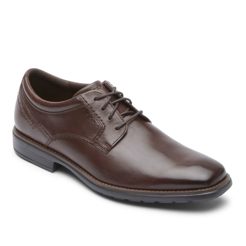 Rockport Total Motion Next Gen Plain Toe Men Dress Shoes Dark Brown Singapore | MC4-93049