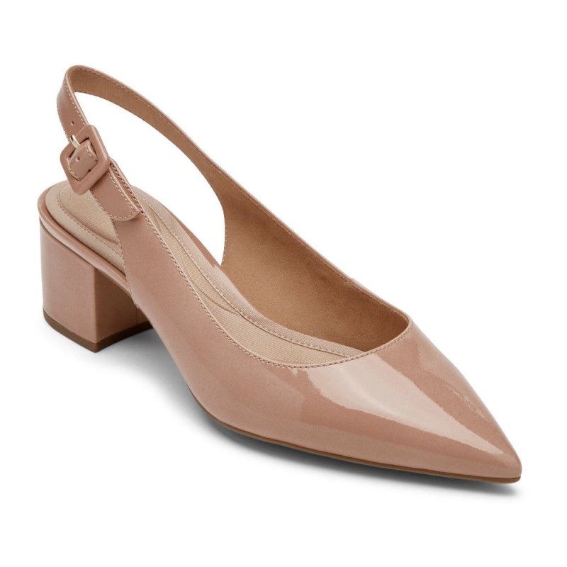 Rockport Total Motion Noelle Women Slingback Dark Beige Singapore | HO5-63186