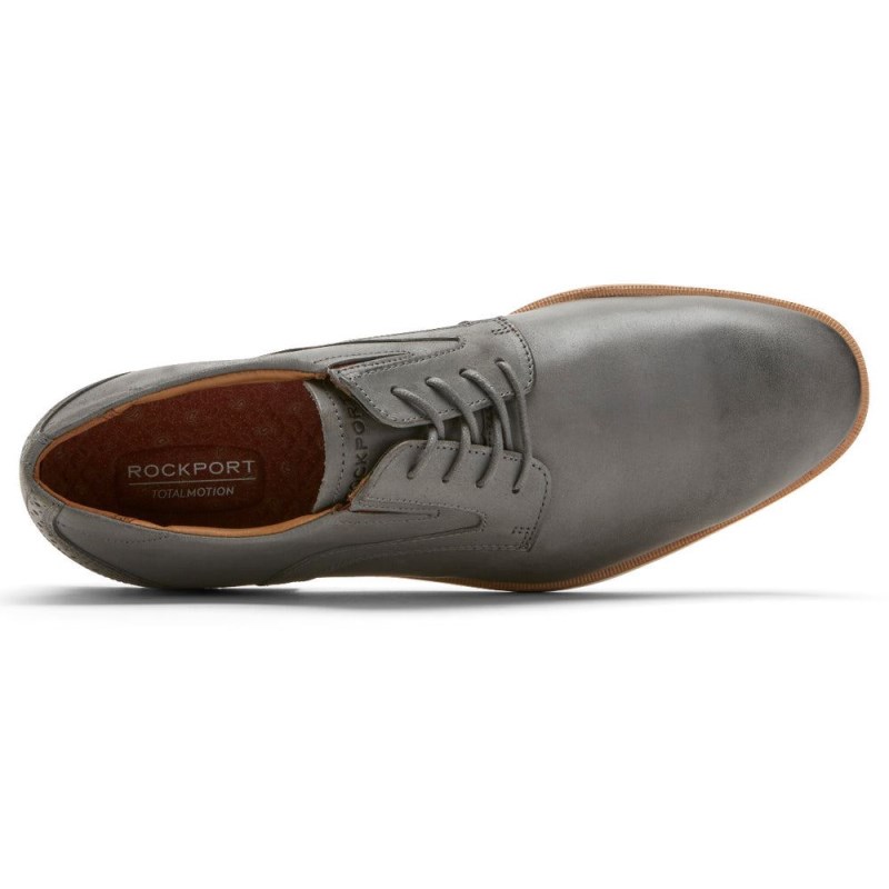 Rockport Total Motion Office Plain Toe Men Oxford Shoes Grey Singapore | QS2-62366