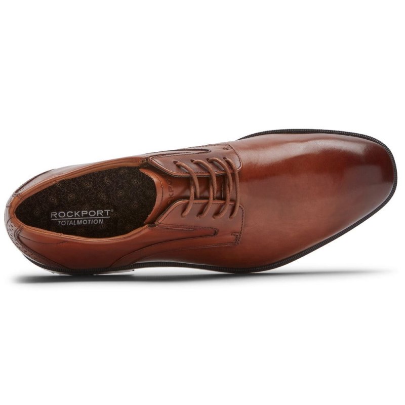 Rockport Total Motion Office Plain Toe Men Oxford Shoes Brown Singapore | HZ6-65126