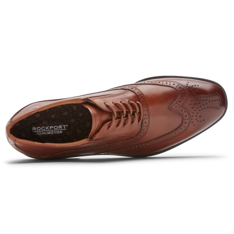 Rockport Total Motion Office Wingtip Men Oxford Shoes Brown Singapore | ES4-34303