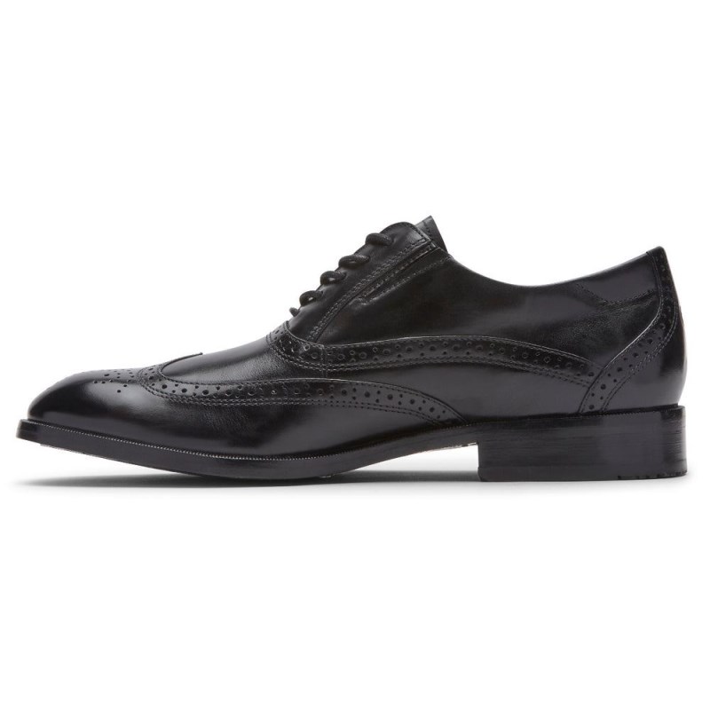 Rockport Total Motion Office Wingtip Men Oxford Shoes Black Singapore | YB8-39183