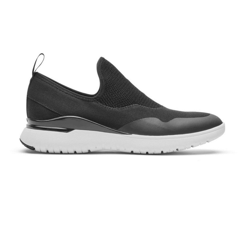 Rockport Total Motion Sport Mesh Slip-On Women Sneakers Black Singapore | DT7-20602