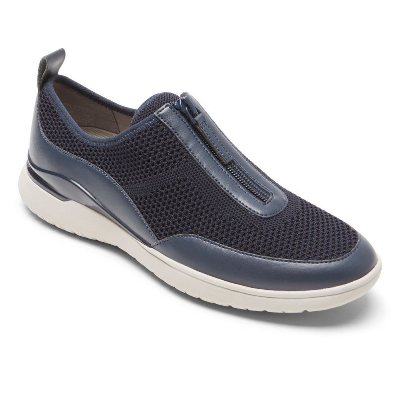 Rockport Total Motion Sport Zip Women Sneakers Navy Singapore | IJ5-83498