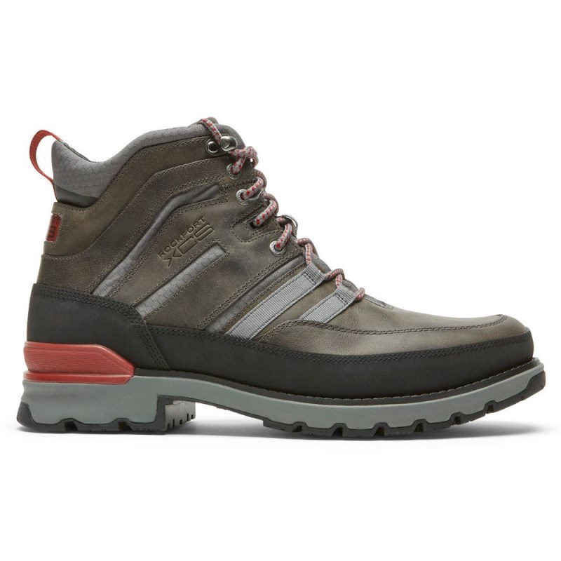 Rockport Total Motion Trek Modern Men Waterproof Boots Grey Singapore | ZG1-98969