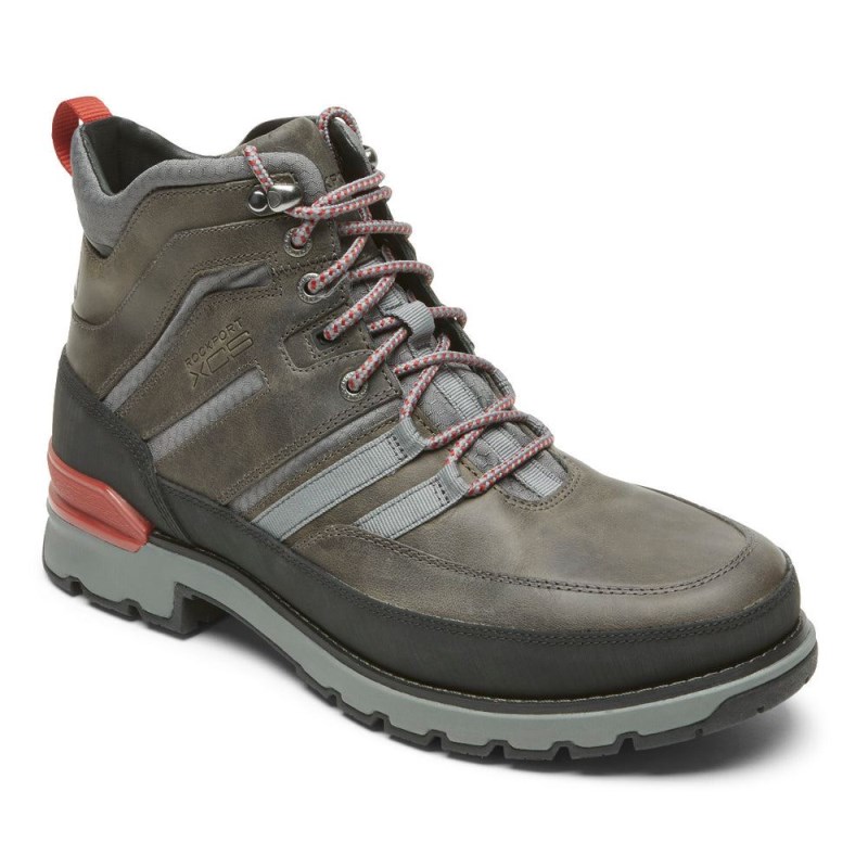 Rockport Total Motion Trek Modern Men Waterproof Boots Grey Singapore | ZG1-98969