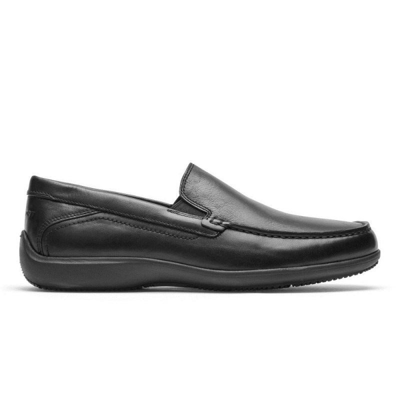 Rockport Trenton Men Loafers Black Singapore | WI3-82388