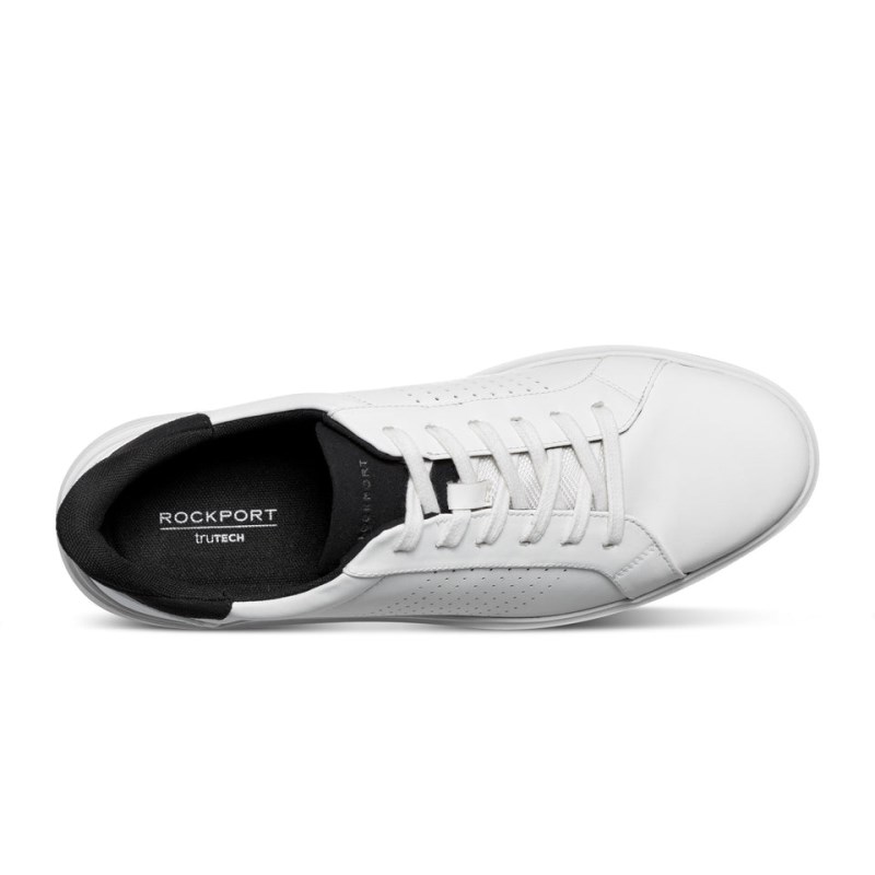 Rockport Tristen Step Activated Lace-Up Men Sneakers White Singapore | OP5-16011