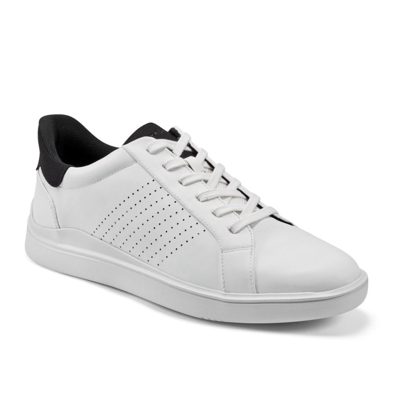 Rockport Tristen Step Activated Lace-Up Men Sneakers White Singapore | OP5-16011