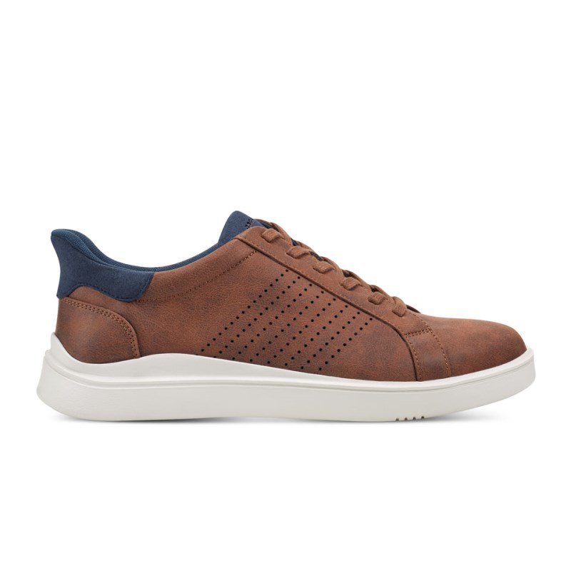 Rockport Tristen Step Activated Lace-Up Men Sneakers Brown Singapore | GK5-79407