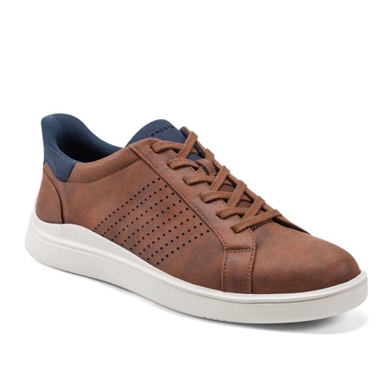 Rockport Tristen Step Activated Lace-Up Men Sneakers Brown Singapore | GK5-79407