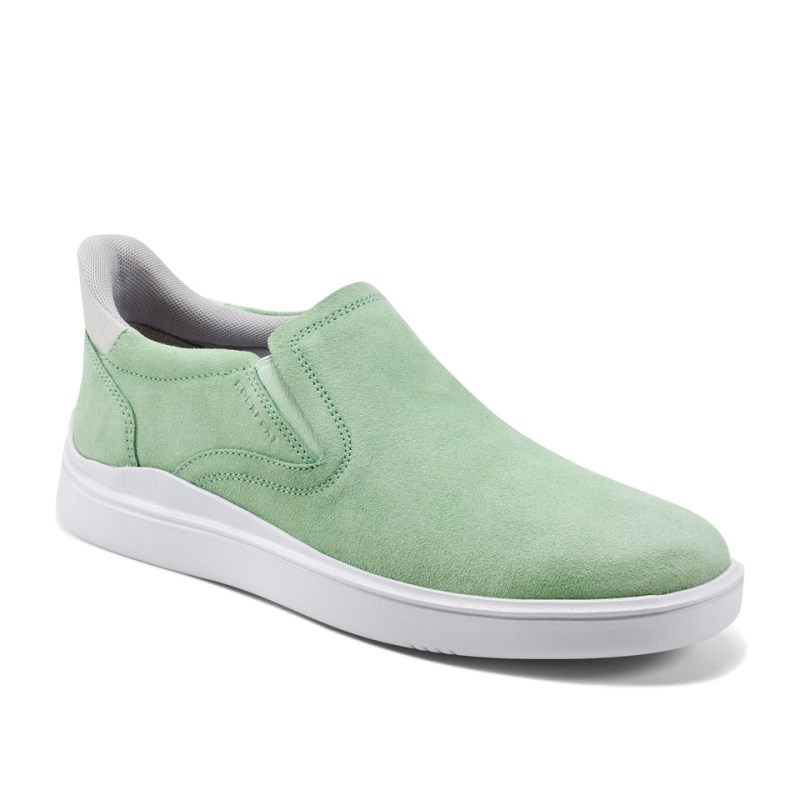 Rockport Tristen Step Activated Slip On Men Sneakers Light Green Singapore | EK1-13251