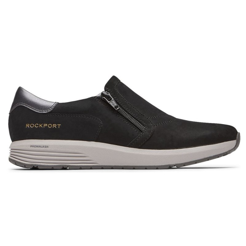 Rockport Trustride ProWalker Slip-On Women Sneakers Black Singapore | LV6-72527