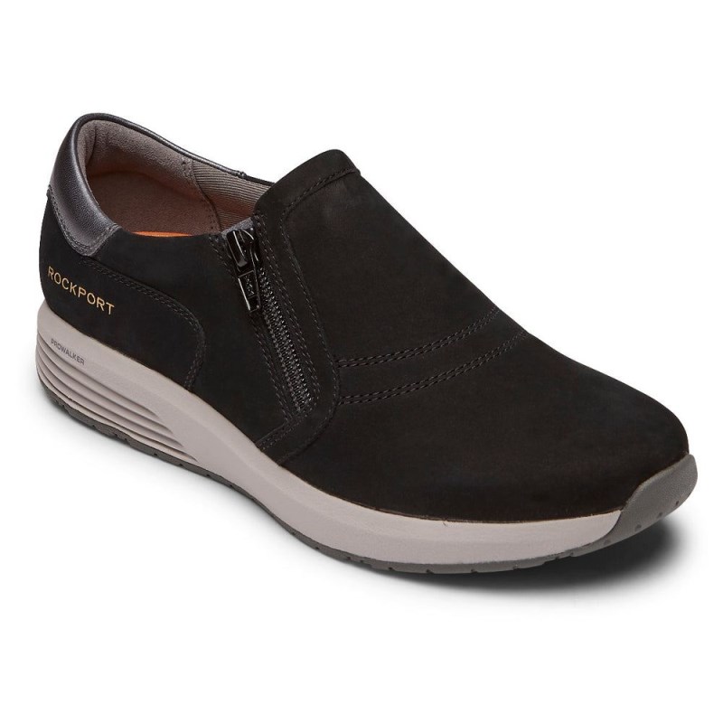 Rockport Trustride ProWalker Slip-On Women Sneakers Black Singapore | LV6-72527