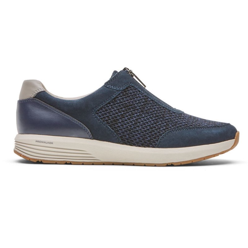 Rockport Trustride ProWalker Zip Women Sneakers Indigo Singapore | YD9-28362