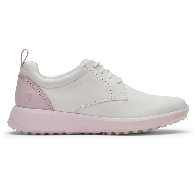 Rockport Trustride Prowalker Tassel Waterproof Women Golf Shoes White/Pink Singapore | RE6-43014