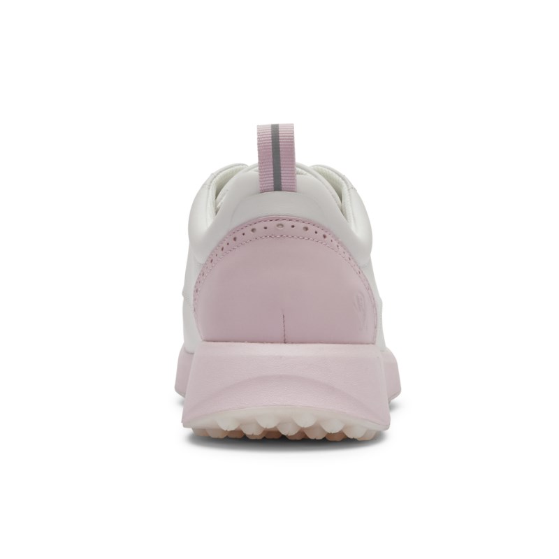 Rockport Trustride Prowalker Tassel Waterproof Women Golf Shoes White/Pink Singapore | RE6-43014