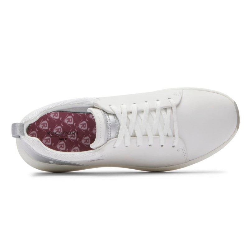 Rockport Trustride Prowalker Waterproof Women Golf Shoes White/Silver Singapore | SZ4-44914