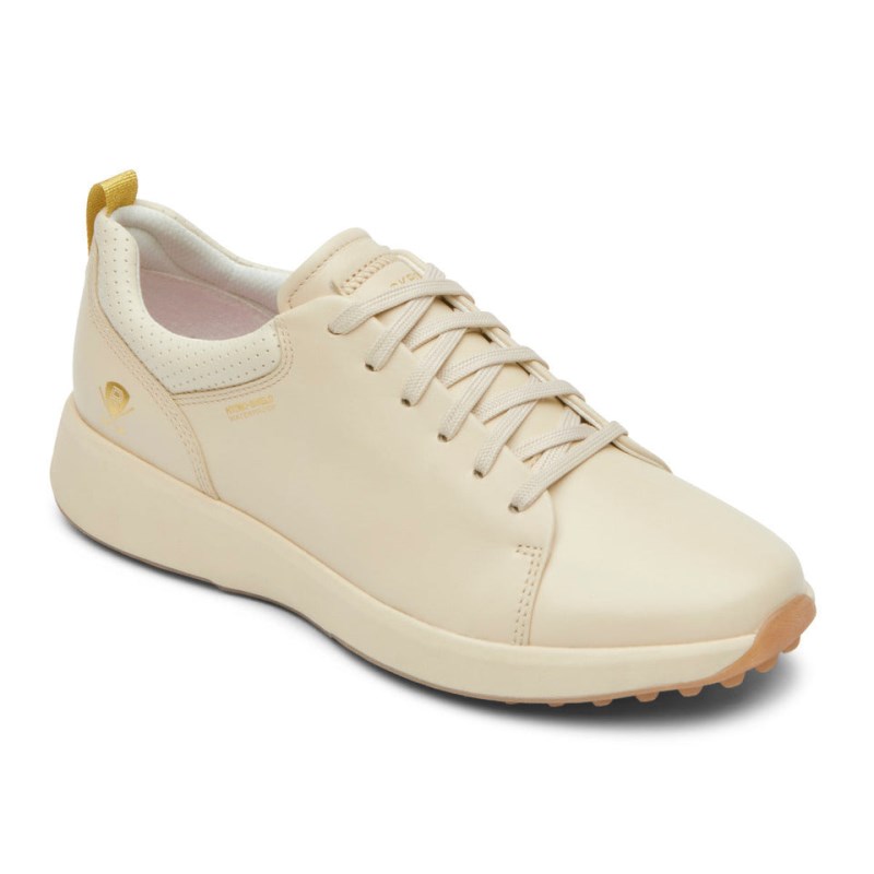 Rockport Trustride Prowalker Waterproof Women Golf Shoes Cream Singapore | HL6-49934