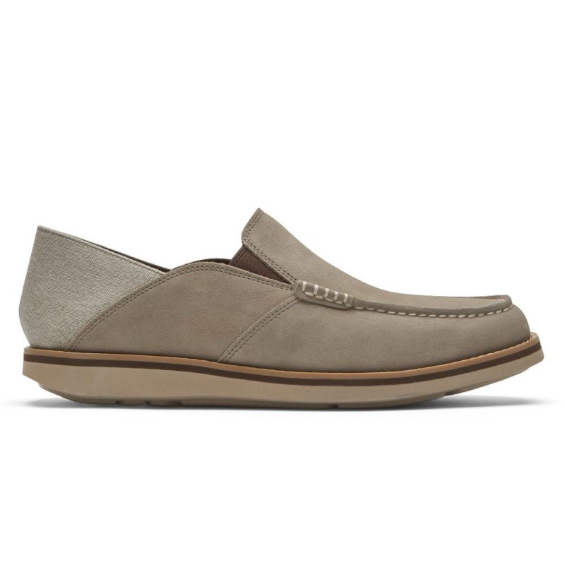 Rockport Tucker Venetian Crush Back Men Loafers Grey Singapore | EN8-93999