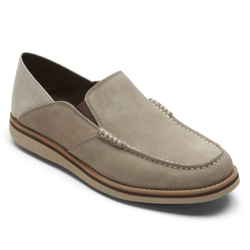 Rockport Tucker Venetian Crush Back Men Loafers Grey Singapore | EN8-93999