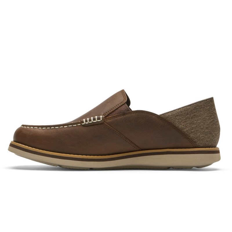 Rockport Tucker Venetian Crush Back Men Loafers Brown Singapore | WT3-02550